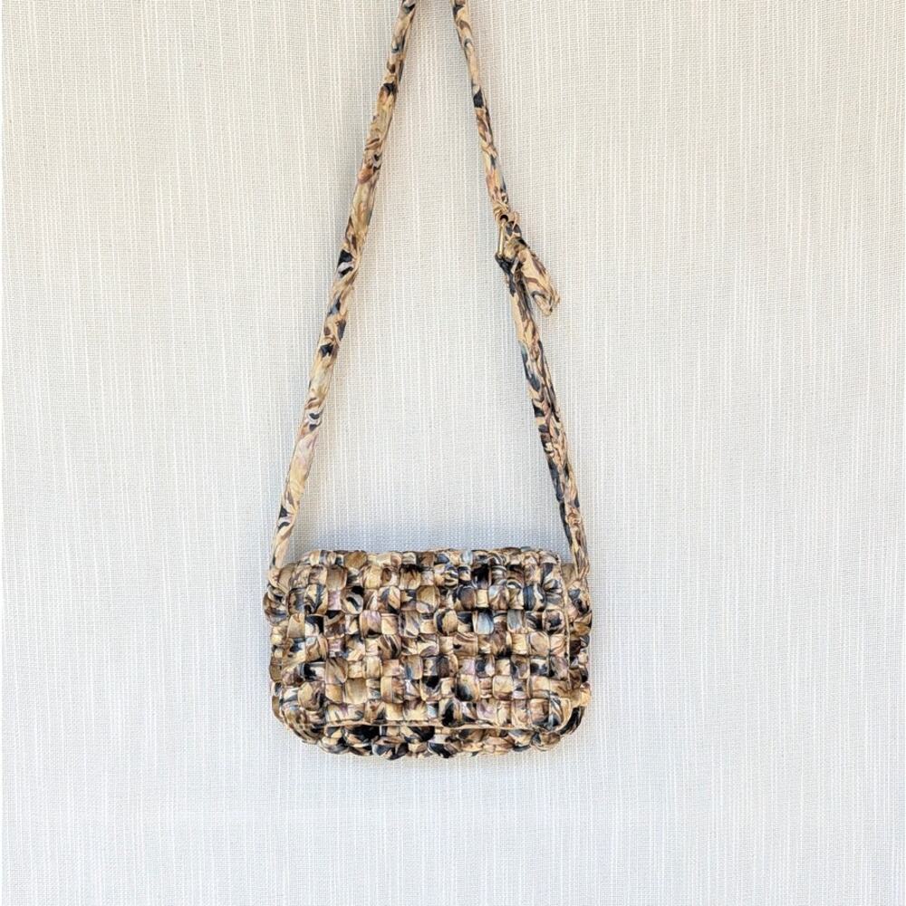 Daily Practice by Anthropologie Woven Velvet Crossbody Bag